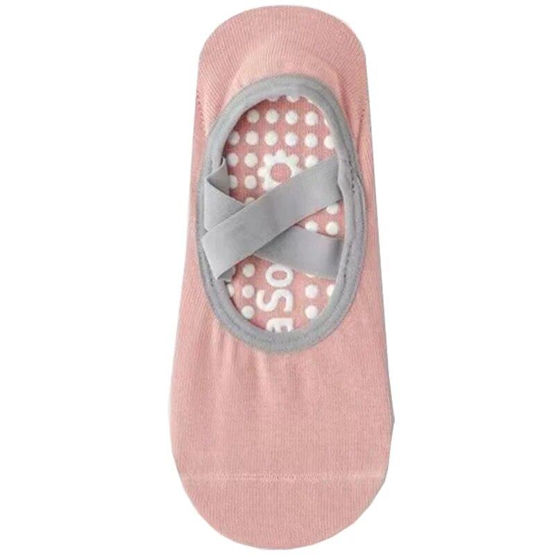 Yoga Socks for Women Nylon Pure Cotton Non Slip Section Bandage Sports Ballet Dance Sock Moisture Absorption Perspiration