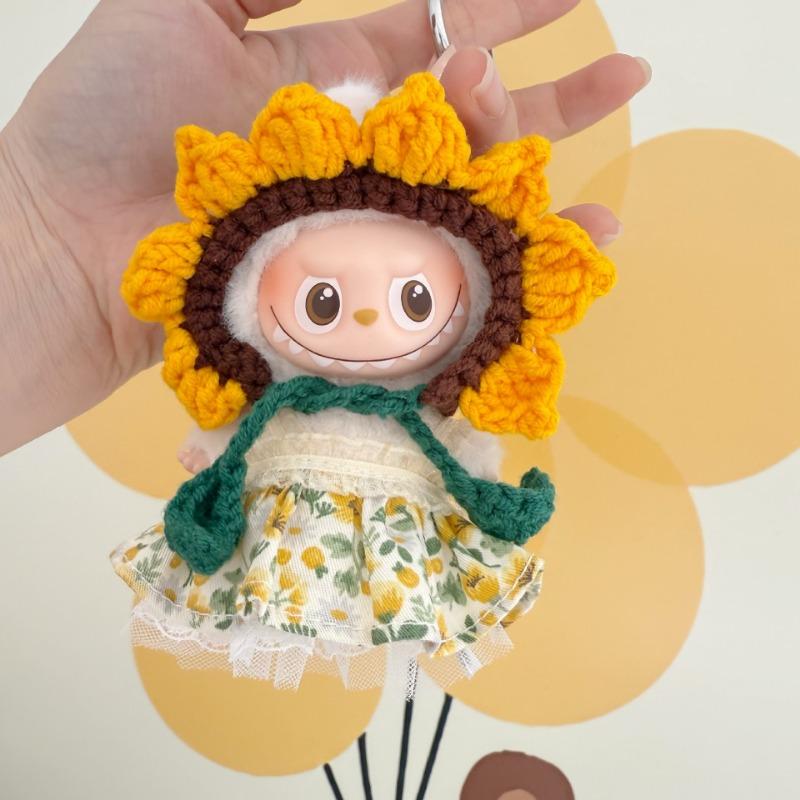Cute Animal Thamed Clothing For Mini Labubu V4 Doll Decoration Clothes Accessories Clothes Only For 4.0 Labubu Pin for Love Series
