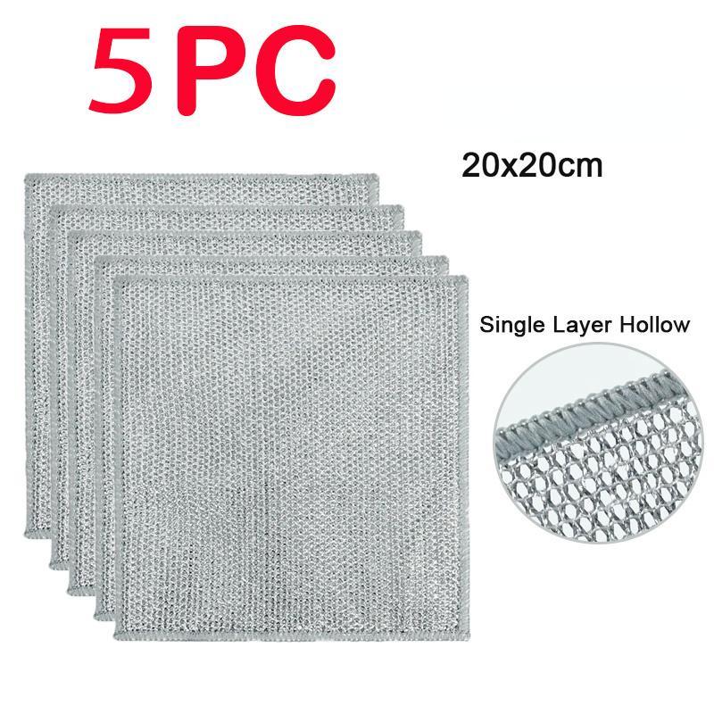 1/5/10 шт. 20 см ткань для удаления ржавчины кухонное волшебное полотенце для мытья посуды металлическая стальная проволока тряпка для чистки