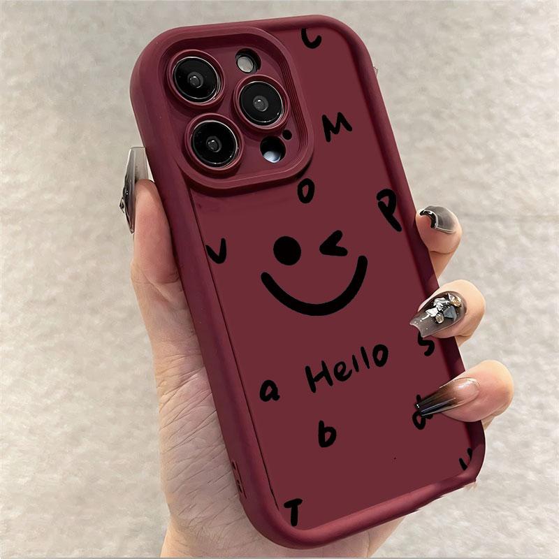 Smiley Face Phone Case For Infinix Note 40 Pro Plus 40X 30 Pro /Note 12 G96 Case Shockproof Soft Silicone Protect Cover Bumper