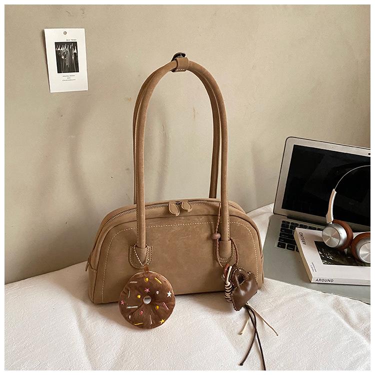 Retro simple fashion baguette bag autumn new pillow bag underarm bag women's fashionable casual shoulder bag
