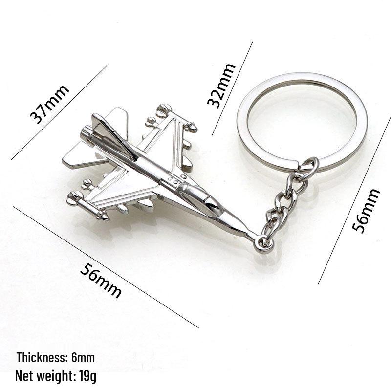 Брелок-модель самолета J-20: 3D Подвеска в виде самолета Сувенирный подарок