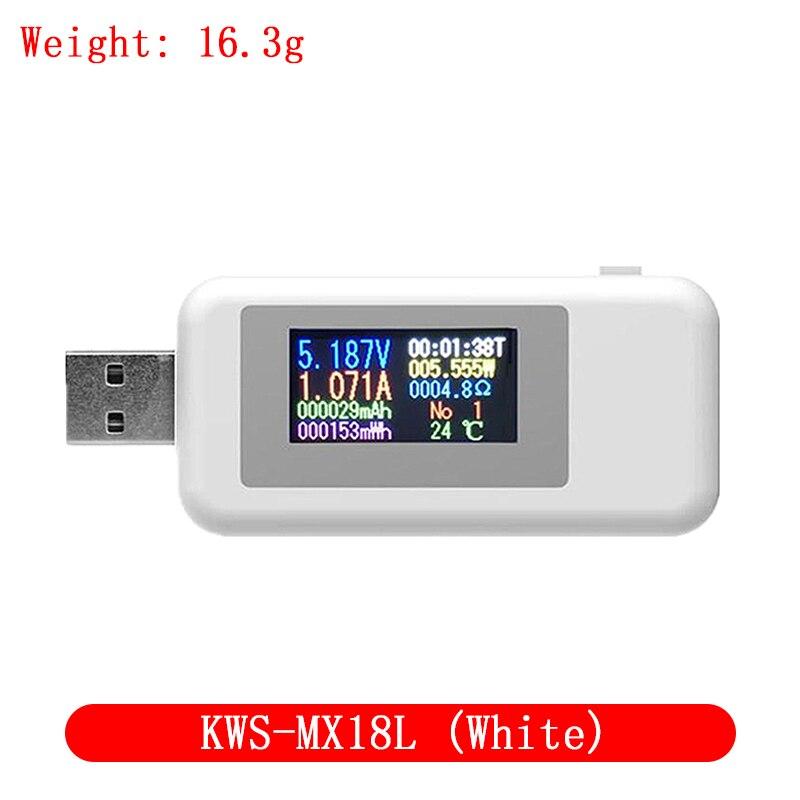 10 в 1 USB-тестер Цифровой вольтметр постоянного тока Амперметр Измеритель напряжения тока Амперметр Детектор зарядного устройства Power Bank Индикатор