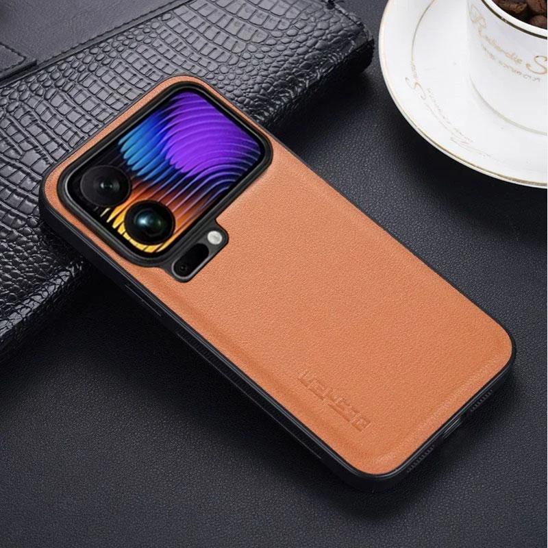 Чехол для Xiaomi 17 Pro Max из матовой ударопрочной твердой PU кожи для Xiaomi 17 17pro max Полная защита Силиконовый чехол-бампер