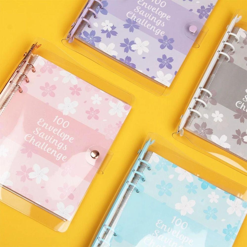 Большая емкость 100 конвертов Экономия Вызов Переплет ПВХ Экономия Вызовы Книга Дети