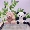 Cartoon Whimsical Panda Plush Pendant Soft Keychain Lovely Bear Gift For Ages All