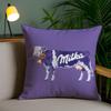 Funny Mi-olka Purple Pillow Case Anti-dustmite Invisible Zipper Sofa Bed