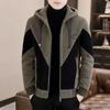 Men's Korean Style High-End Woolen Hooded Coat: 2023 Autumn/Winter Casual Windbreaker