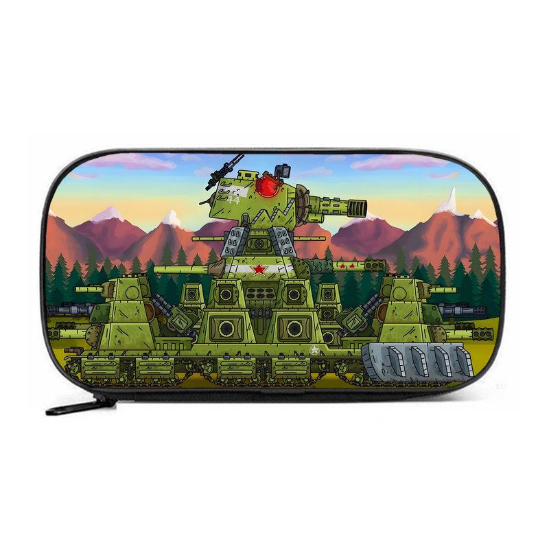 Пенал Tank KV44 большого объема - износостойкий Оксфордский тканевый пенал-органайзер для мальчиков