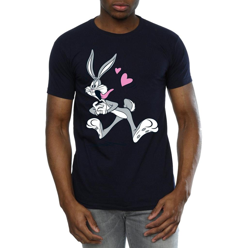 Looney Tunes Mens Bugs Bunny In Love T-Shirt