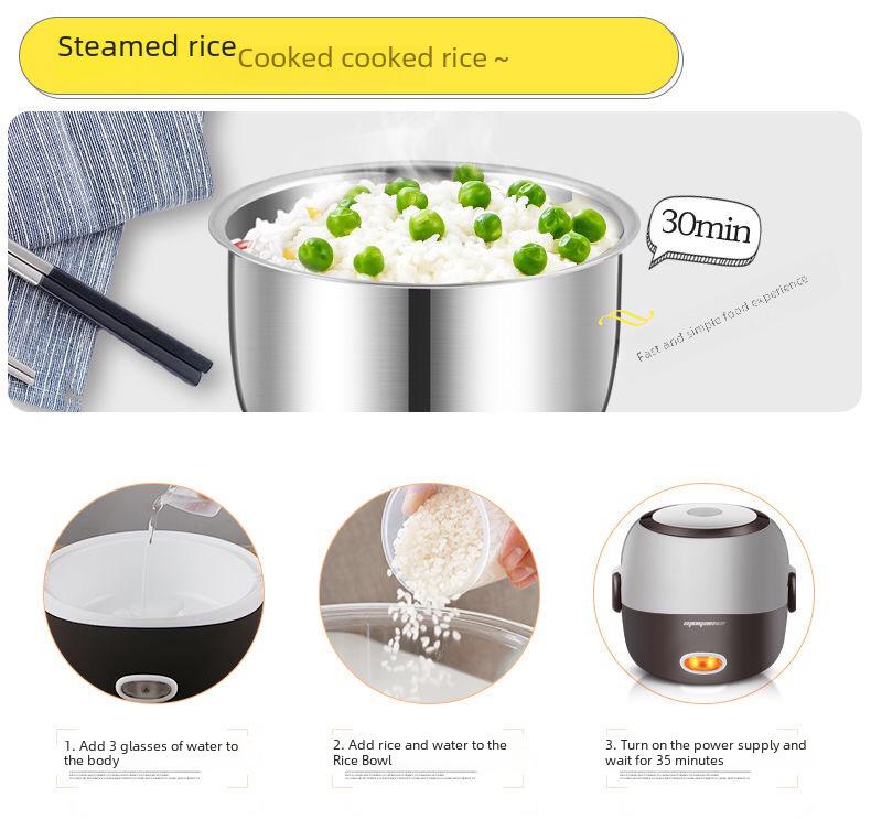 Портативный электрический ланч-бокс и рисоварка для подогрева и сохранения тепла