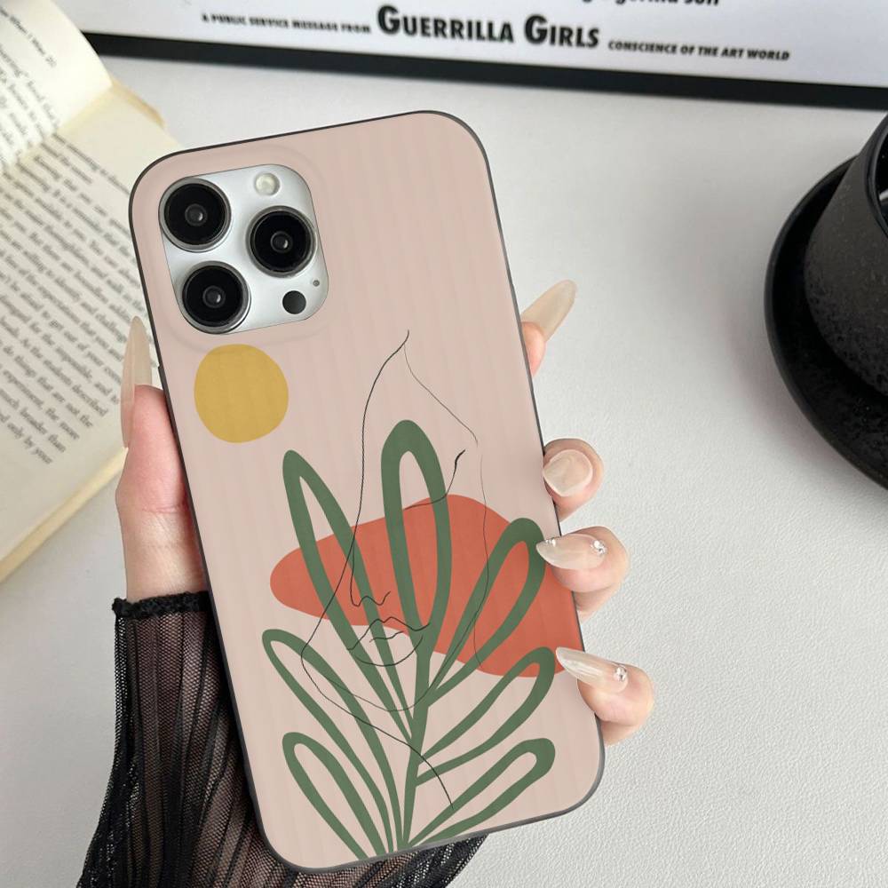Забавная картина Анри Матисса Для iPhone 17 16 15 14 13 12 11 Pro Max Plus Pro Гофрированный Ударопрочный Матовый Чехол для Телефона