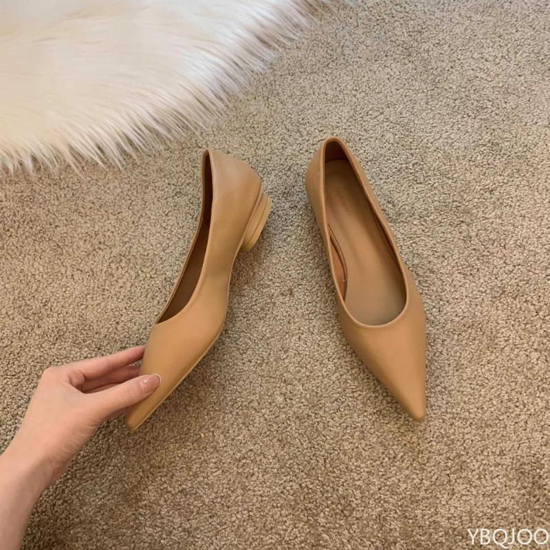 Остроносые балетки для женщин, элегантные, модные, с мягкой подошвой, повседневные, универсальные, удобные, одинарные туфли