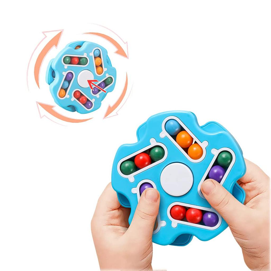 Игрушки-головоломки-кубы, игрушки-игрушки-кубы с волшебными бобами, вращающиеся пазлы с волшебными бобами, бусины-спиннеры, игрушки для взрослых, дети снимают стресс
