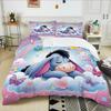 Winnie The Pooh Eeyore Printed Bedding Set 3Pc 1 Duvet Cover 2 Pillowcases Adult And Children Warm Soft Bedding Set Luxury Gift