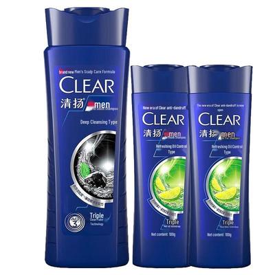 CLEAR Шампунь для мужчин против перхоти Глубокое очищение