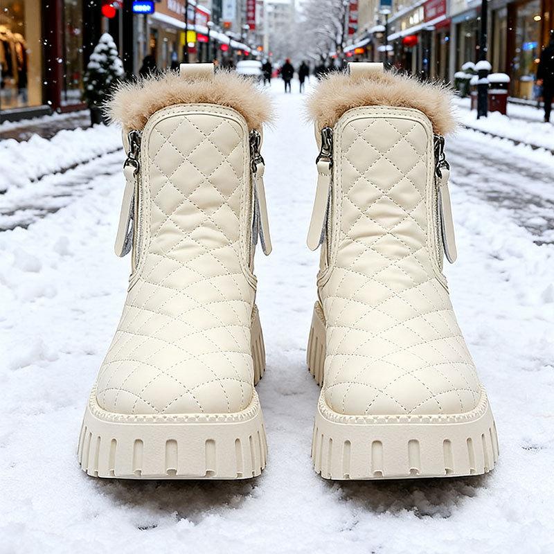 Женские зимние сапоги, новые зимние бархатные утепленные ботинки Мартина, короткие ботинки, женская обувь, универсальные нескользящие студенческие хлопковые ботинки