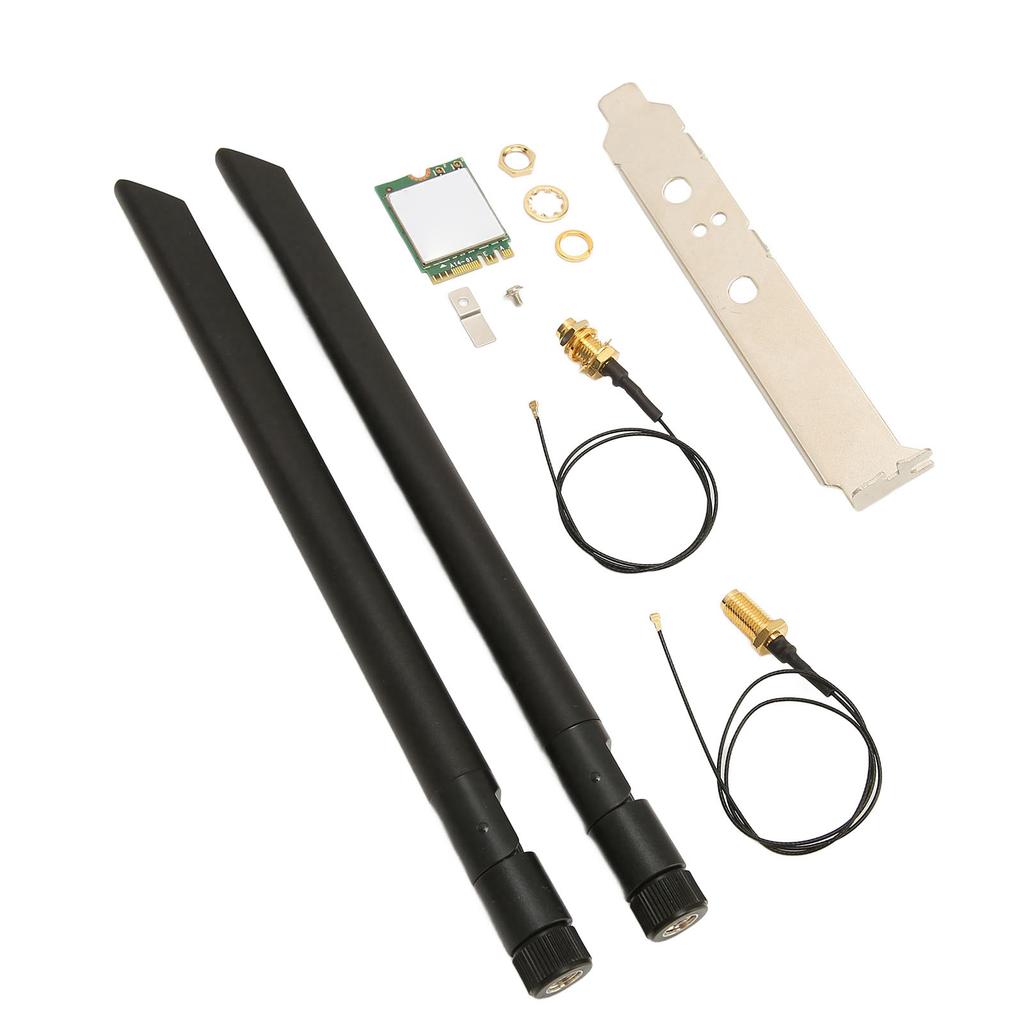 Беспроводная карта WIFI6E 5374M Гигабитная 5G Двухдиапазонная Интерфейс NGFF M2 Сетевая карта с кабелем для подключения антенны Одинарная
