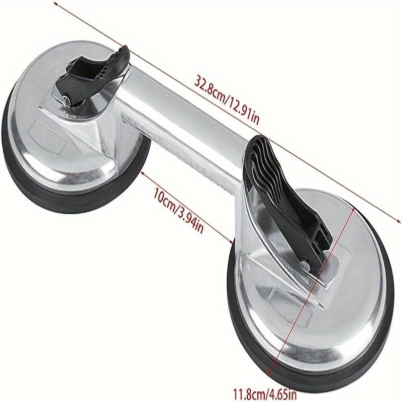 1pc Glass Suction Cup,Aluminium Heavy Duty Vacuum Lifter for Moving Glass/Window/Tiles/Mirror/Granite,Double Gripper Sucker Plat