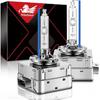 Лампа ксеноновая HID фара WinPower D1S, 8000K Ледяной Сине-Белый 35Вт Металлические Крепления Основание Ближний Дальний Свет Замена, Упаковка 2 шт.