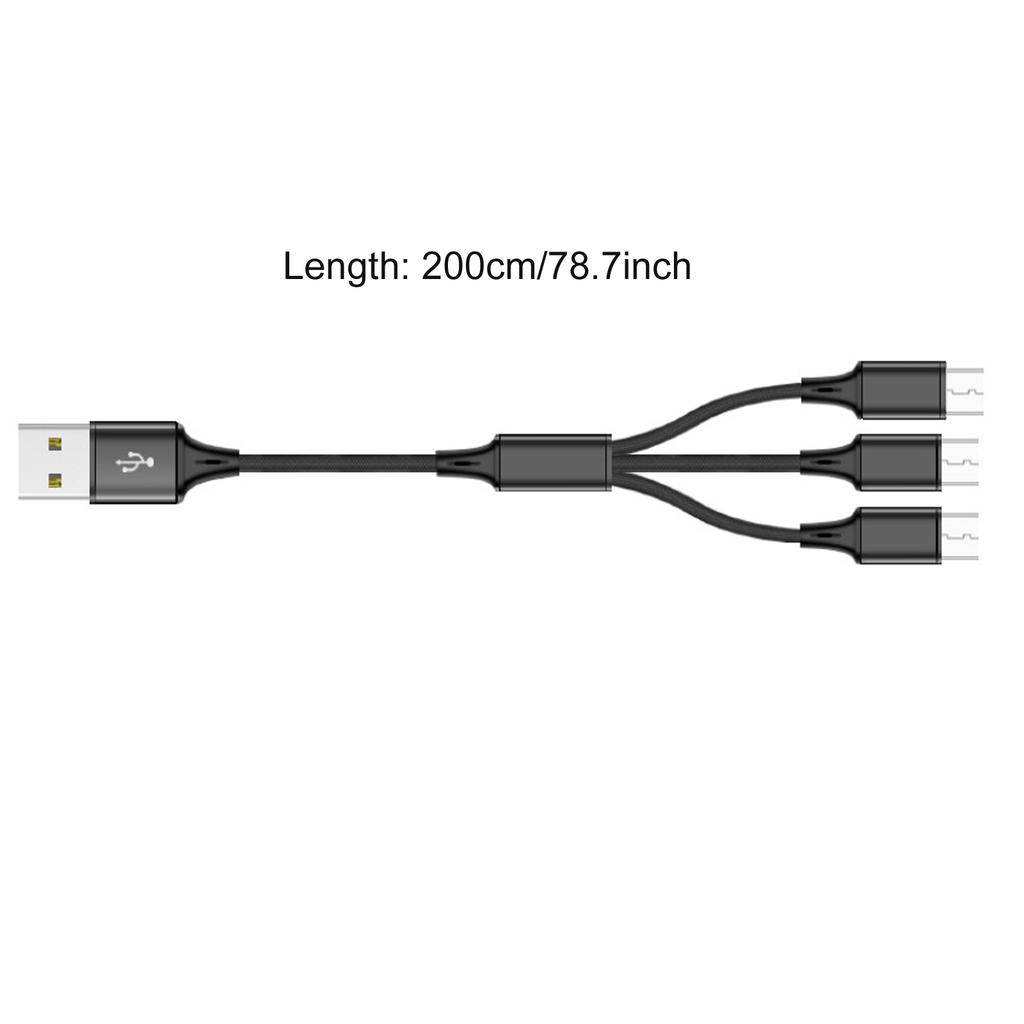 1 Вход 3/4/5 Выходов USB на Micro USB Кабель для зарядки Нейлоновая оплетка Шнур питания Поддержка быстрой зарядки для телефона Планшетов