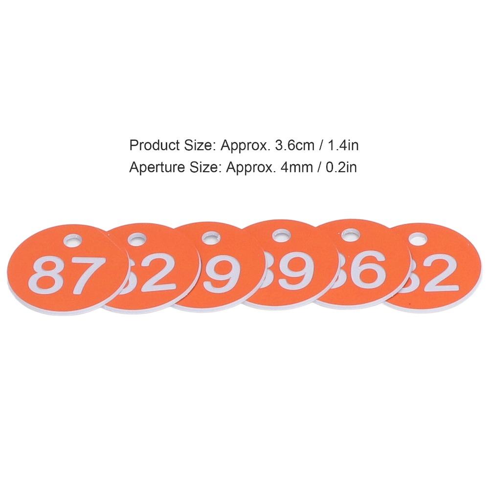 50Pcs Numbered 51-100 Numbered Labels Round Shape Animal Husbandry Tags Beekeeping