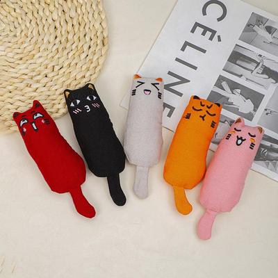Плюшевая игрушка с кошачьей мятой, устойчивая к укусам, для котят