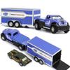Movable Joint Rescue Engineering Vehicles Diecast Metal City Rescue Trailer Toy  Gifts for Kids