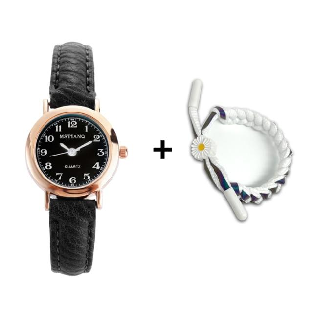 Часы женские простые классические винтажные женские часы с маленьким циферблатом кожаный ремешок кварцевые часы женские часы подарок