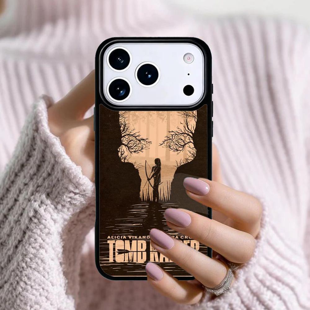 Lara Croft Tomb Raider Phone Case For Apple iPhone 17 Air 16E 15 14 Plus 13 12 11 Pro Max Mini Funda Cover