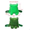 Женская сумка через плечо в виде лягушки на плечо с мультяшной стильной застежкой-молнией и регулируемым ремешком для девочек