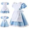 Alice In Wonderland Costume Halloween Maid Kids Lolita Fancy Dress Cosplay
