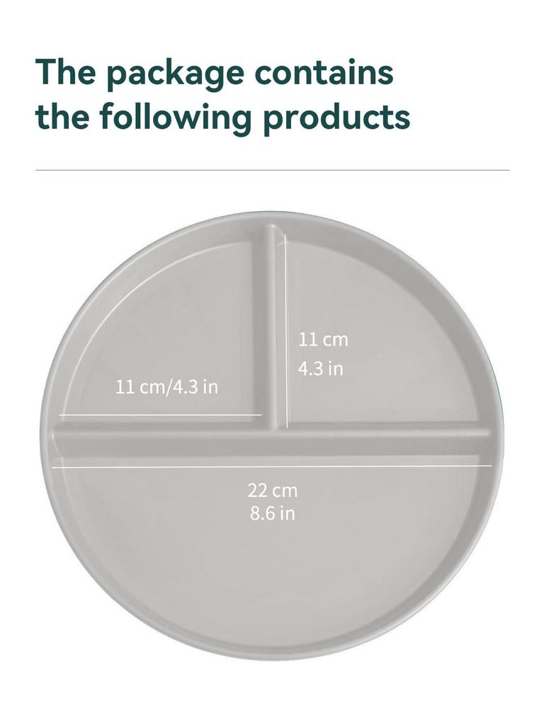 Fruit Salad Plate Microwave Safe Reusable Divided Dinner Plates Food Dishes Cake Dessert Tray Kitchen Tableware