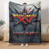 Wrestlemania Personalized Text Blanket Cozy Personalized Blanket Soft & Cozy Versatile for Living Room Nap Home Decor Office Chair All-Season Use