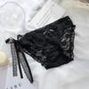 Ribbon Lace Transparent Panties Low Waist Women's Triangle Panties