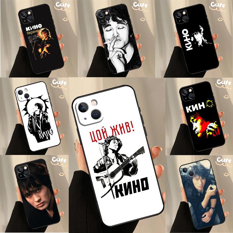 Viktor Tsoi Case For iPhone 13 12 11 14 15 16 Pro Max XR XS X Plus 12 13 Mini Bumper Cover Capa