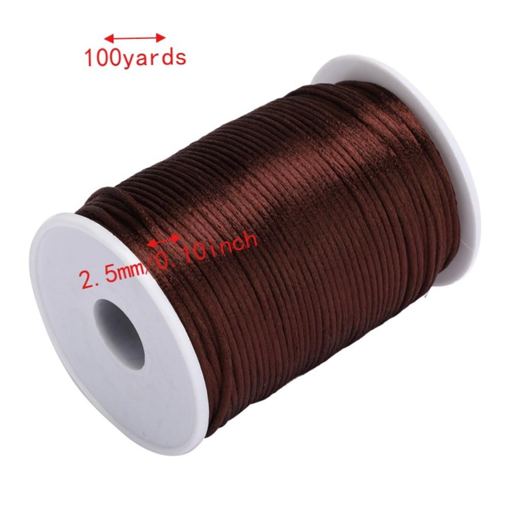 1pcs 2.5mm Diameter Nylon Satin Cord Solid Color Beading String  Sewing Project