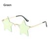 Funny for Women & Men Pentagram Eyewear Rimless Sunglasses Star Shape Sun Glasses Party Glasses