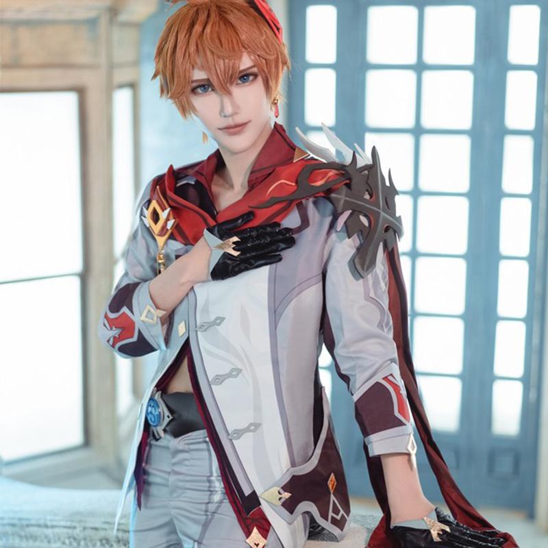 Тарталья Косплей Костюм Игра Косплей Униформа Парик Костюм для Мужчин Костюмы для Хэллоуина Одежда