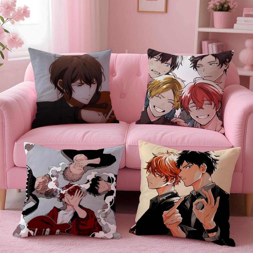 Anime GGiven ClassicS Cushion Cover Pillow Case Soft Friendly Fabric Concealed Zipper