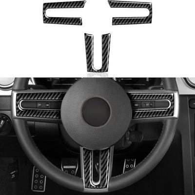 Замена, подходит для Ford Mustang 2005-09, отделка рулевого колеса из углеродного волокна