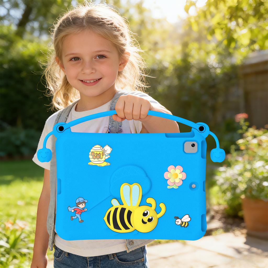 EVA Case For iPad 9.7-inch (2018) / (2017) / Pro 9.7 inch (2016) / Air 2 / Air (2013) Bee Style Kickstand Tablet Cover with Carry Handle