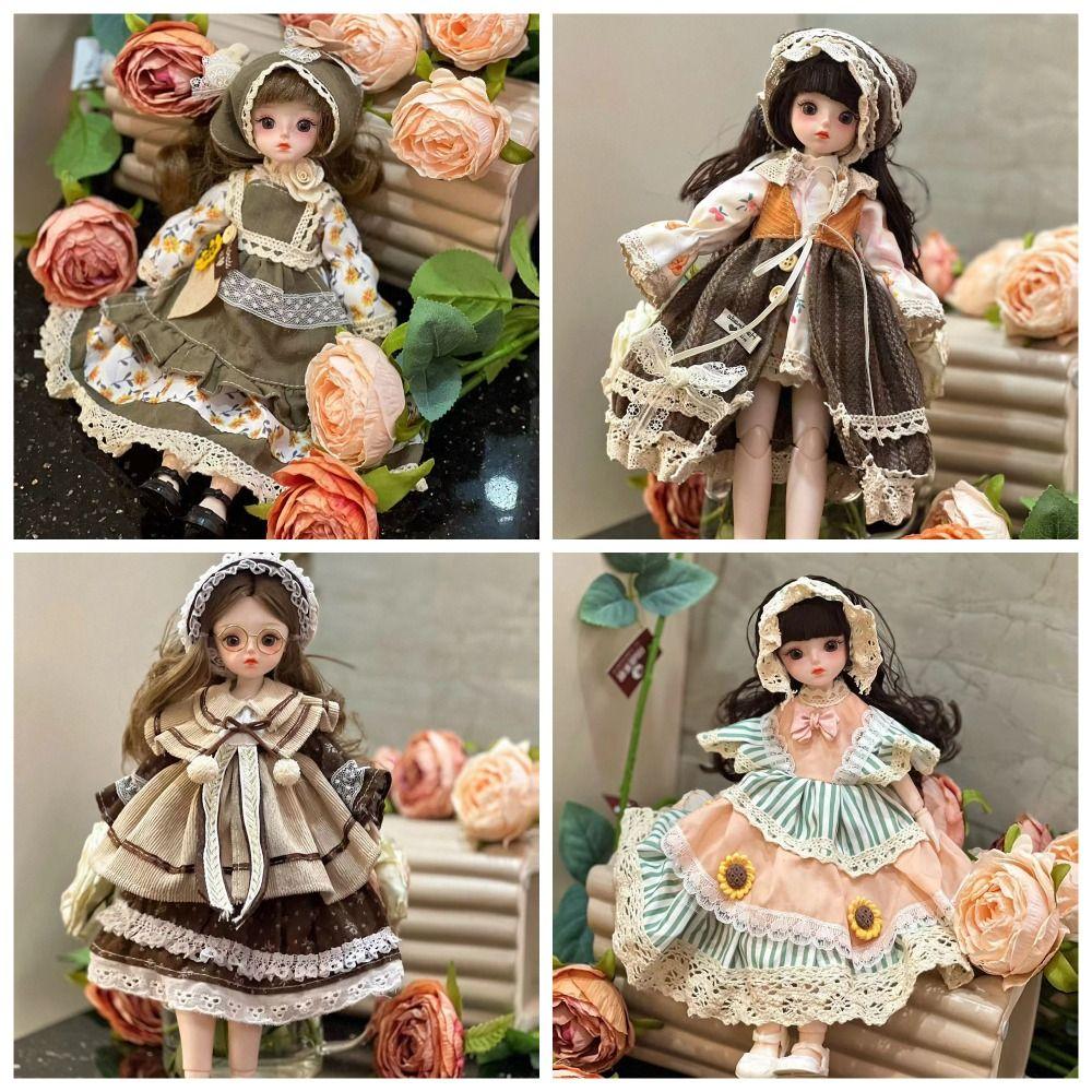 Длинные волосы 30 см BJD кукла с одеждой 1/6 SD принцесса макияж шарнирная кукла дети