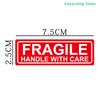 500Pcs/Roll DIY Fragile Stickers The Goods Please Handle With Care Warning Labels Supplies