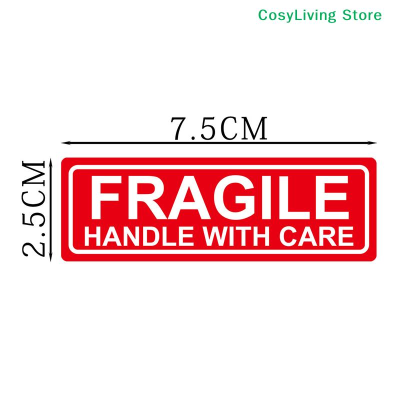 500Pcs/Roll DIY Fragile Stickers The Goods Please Handle With Care Warning Labels Supplies