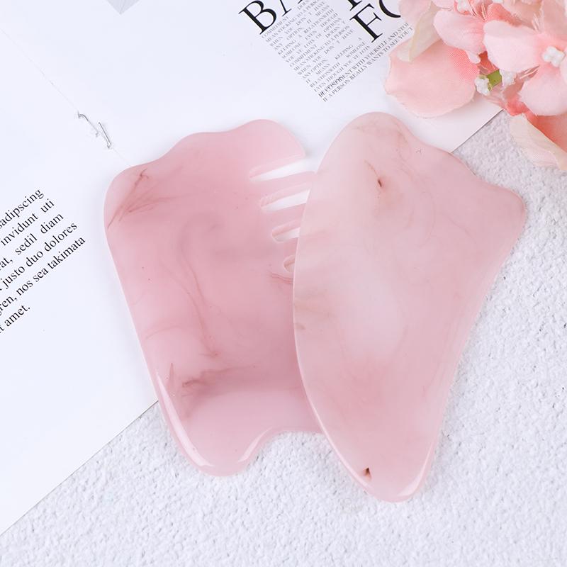 Natural Synthetic Resin Guasha Massage Face Tool Gua Sha Board Body Massager