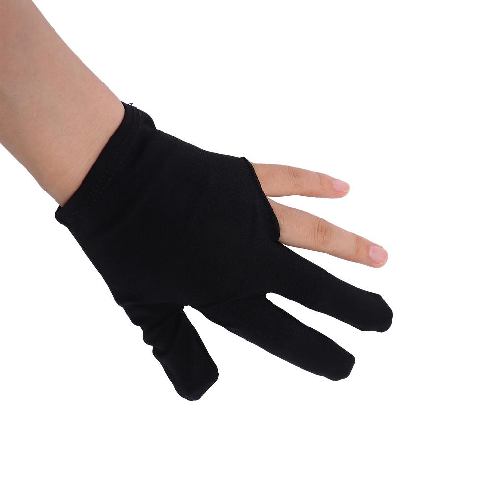 Leopard Fitness Gloves Snooker Billiard Gloves Letter Three Finger Billiard Gloves Left Hand Gloves