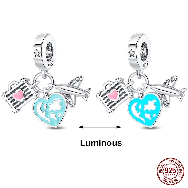 Copper Glow In The Dark Firefly Honeybee Star Charms Beads Fit Qikaola Original Bracelets Fine Diy Jewelry Gift