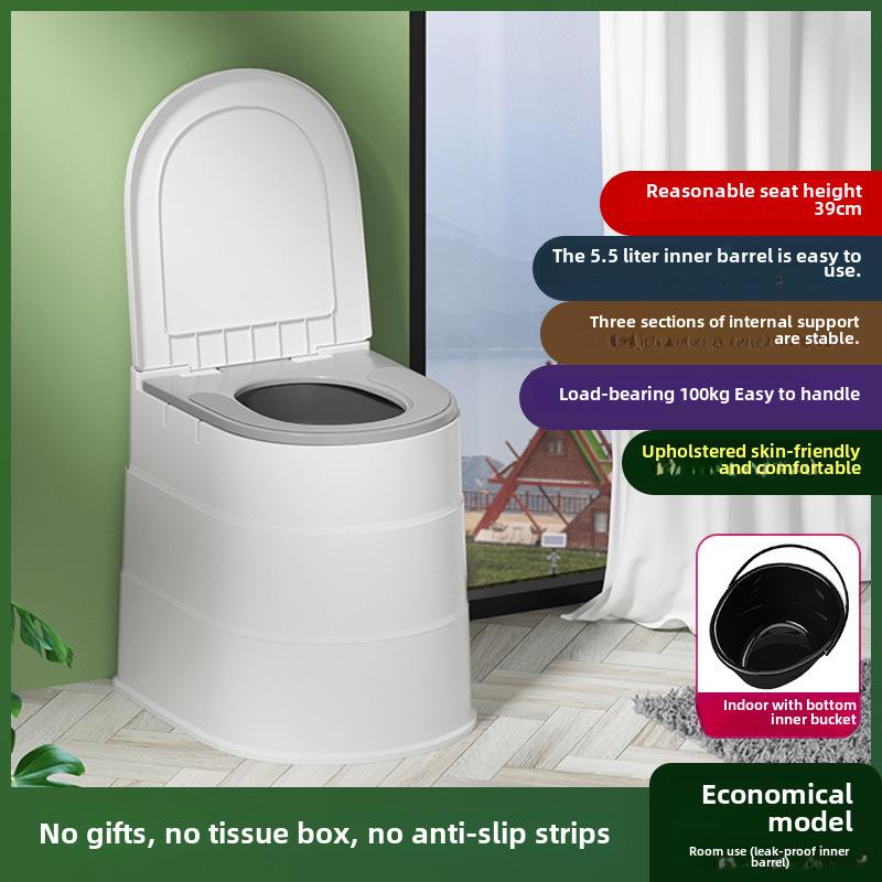 Portable Adult & Elderly Deodorant Toilet Stool for Home