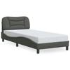 VidaXL Bed Frames Without Mattress Hvar, Upholstered Bed, Slat Base, Single Bed, Adult Bedroom Bed 3207731